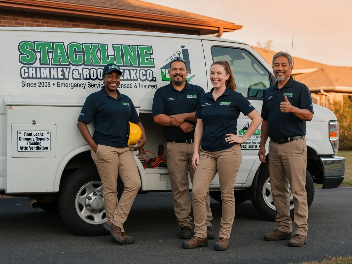 Chimney flashing repair company in Angie, LA